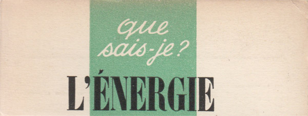 L’énergie